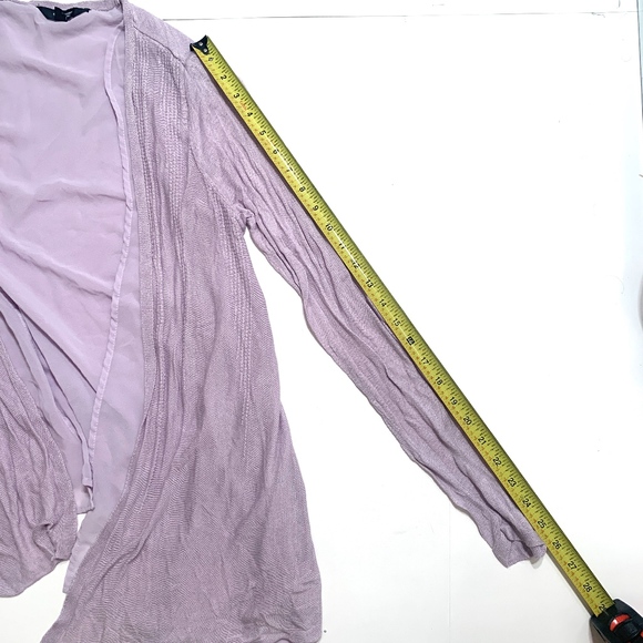 Simply Vera Wang Lavender Multi Layer Cardigan - Picture 7 of 7